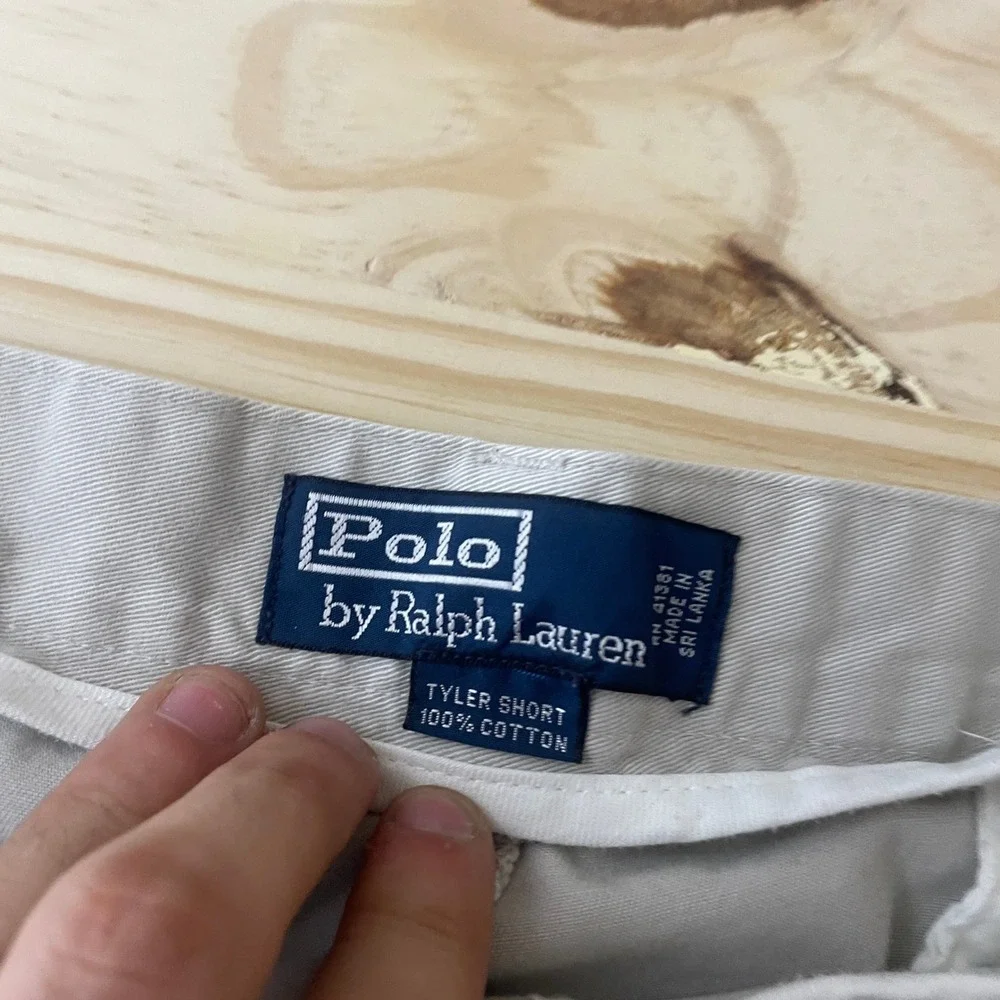 Polo Ralph Lauren Tyler Short Mens fits 36 Double Pleated Chino Cotton Shorts